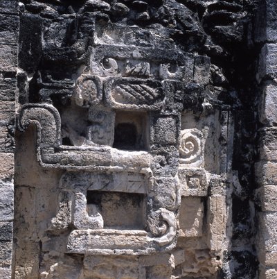 Rilievo di un mostro della terra, Periodo Tardo Classico, 600-900 d.C. da Mayan